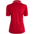 thumbnail image 3 of CLOVERY Women's Sportswear 2-Button Placket Polo Short Sleeve Shirt (S-3XL), 3 of 5