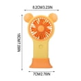 thumbnail image 4 of ICQOVD Desktop Fan Mini Mouse Shape Fan Usb Rechargeable Portable Handheld Fan for Summer Outdoor Work Use, 4 of 6
