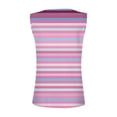 thumbnail image 5 of Bovemsi Camisole Tops for Women Women's Summer V Tie Button Stripe Printed Strip Fabric Loose Casual Tank Top Basic Tanks, 5 of 5