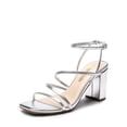thumbnail image 1 of Sandalia DREAM PAIRS SDHS2428W Plateada con Tiras y Tacón de 6 Pulgadas, 1 of 7