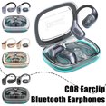 thumbnail image 2 of TQEHS Nuevos auriculares inalámbricos Bluetooth con clip para la oreja, auriculares estéreo con gancho para la oreja O1H2, 2 of 5