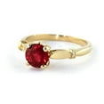 thumbnail image 3 of Galaxy Gold 14k Solid Yellow Gold Solitaire 2 ct Ruby Ring - Size 9.5, 3 of 3