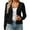 Black, variant on Cute Cardigans Women Ruffle Hem Button V Neck Long Sleeve Knitted Cropped Light Weight Cardigan
