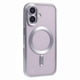 thumbnail image 1 of For iPhone 16 Case Matte Electroplating Phone Cover Compatible with MagSafe - Dark Purple, 1 of 5