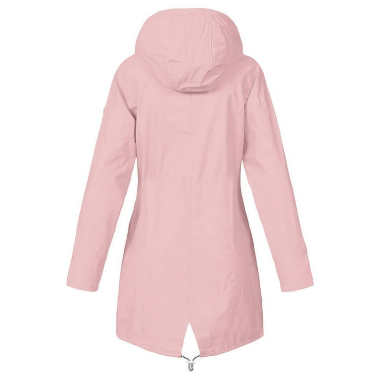 Plus size pink clearance raincoat