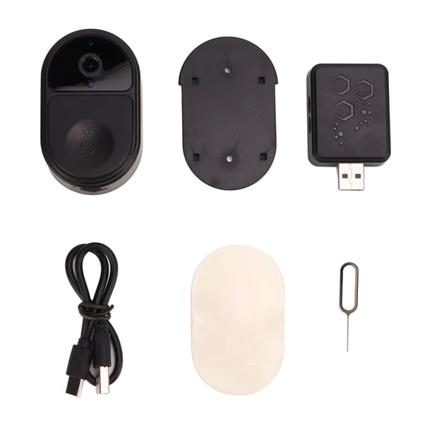 Timbre con vídeo, timbre con vídeo WiFi 2,4G, cámara con timbre con vídeo, cámara con timbre de seguridad diseñada para precisión