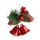 thumbnail image 2 of Lazo navideño con campana, lazos a cuadros, colgante, decoración navideña decorativa para puerta Campanas dobles, 2 of 9