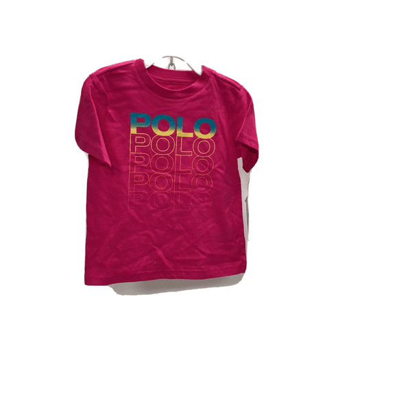 Polo Ralph Lauren Girls' Crewneck Short Sleeve T-Shirt, Pink, 2T
