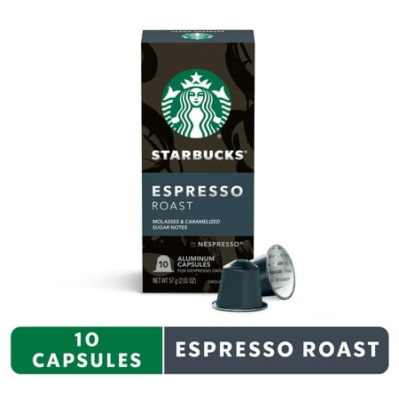 Starbucks by Nespresso Original Line Capsules — Espresso Dark Roast — 1 box (10 pods)