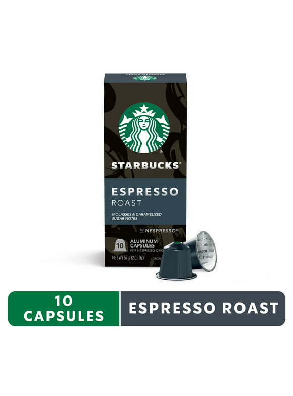 Starbucks by Nespresso Original Line Capsules  Espresso Dark Roast  1 box (10 pods)