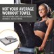 thumbnail image 3 of Toalla de baño (70*140 cm), de gran tamaño, suave, súper absorbente y de secado rápido para deportes, fitness, yoga, gris, 3 of 5