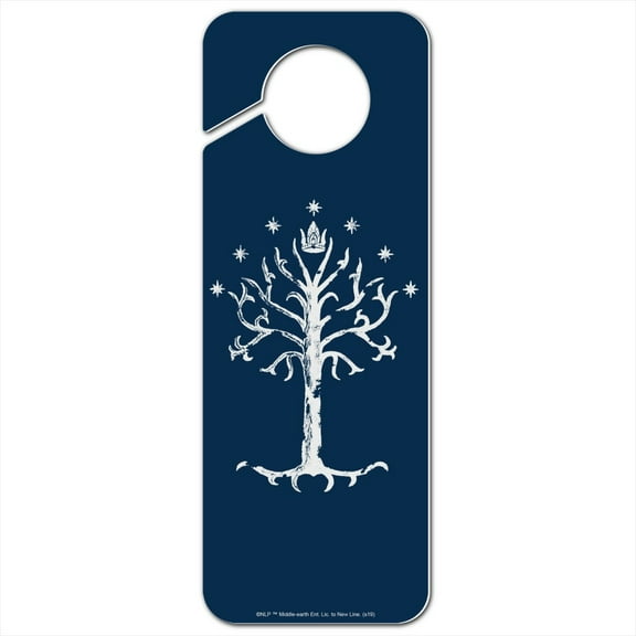 Lord of the Rings Tree of Gondor Plastic Door Knob Hanger Sign