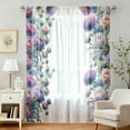 thumbnail image 2 of SPEKSEE 1Pc Floral Sheer Curtains, Spring Plant Leaves Botanical Light Filtering Privacy Semi-Sheer Vintage Curtains for Bedroom Living Room, 2 of 12