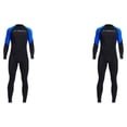 thumbnail image 1 of Advancent Men Diving Wetsuit for Water Sports Body Warm Suit Wet Surf Back Full Zip Type4 NO4, 1 of 1