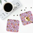 thumbnail image 4 of Fuzoiu Lovely Animals Print Leather Coasters Set,Drink Coasters Set of 4,for Tabletop Protection, Durable PVC Coasters,Home Décor and Housewarming Gift-Square, 4 of 6