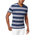 thumbnail image 2 of Alfani Playera básica a rayas para hombre, azul, mediana Alfani Camiseta básica, 2 of 2