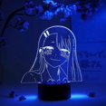 thumbnail image 1 of Lámpara de Nagatoro, la mejor chica otaku, "No juegues conmigo", lámpara de anime de la señorita Nagatoro, luz nocturna, control remoto LED RGB de 16 colores., 1 of 5