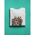 thumbnail image 3 of Puppy With Flowers Sketch. Sweatshirt Women -Image by Shutterstock, Female x-Large, 3 of 4