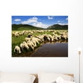 thumbnail image 1 of Sheep Bistra Mountain Drinking Wall Mural by Wallmonkeys Peel and Stick Graphic (36 in W x 26 in H) WM178997, 1 of 4