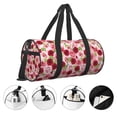 thumbnail image 5 of Fotbe Rose Flowers Pattern Foldable Sports Gym Bag with Wet Dry Pocket, Ultralight Travel Bag, Large Capacity Duffel Bag, Splash Proof Carry on Bag, Overnight Bag, Weekender Bag, 5 of 8