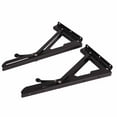 thumbnail image 2 of 2PCS Metal Folding Shelf Brackets Wall Mounted Collapsible Triangular Stand for Table Work, 2 of 5