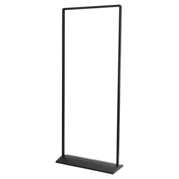 Poster Sign Stand Double-Sided Poster Banner Stand Large Heavy Duty Metal Sign Holder for Store, Mall, Supermarket, Trade Display(Black, 31.4×70.8)