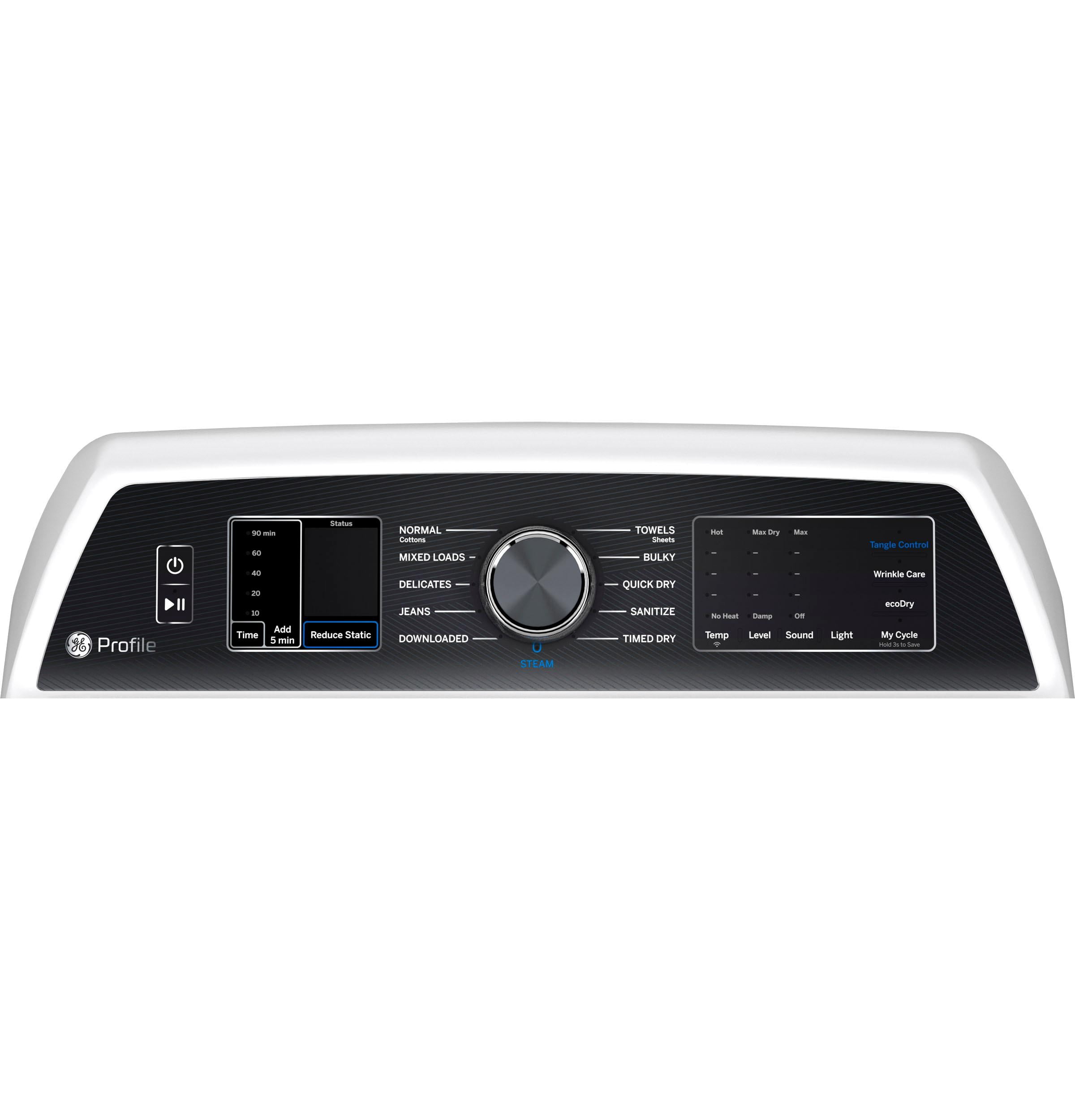 27 Inch Gas Smart Dryer with 7.4 Cu. Ft. Capacity, Tangle Control, Steam Cycle, Sanitize Cycle