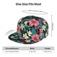 thumbnail image 6 of Balery Baseball Cap Flat Bill Hats for Men Adjustable Size for Running Workouts and Outdoor Activities All Seasons Dad Hat(Green Tropical Leaves ), 6 of 9