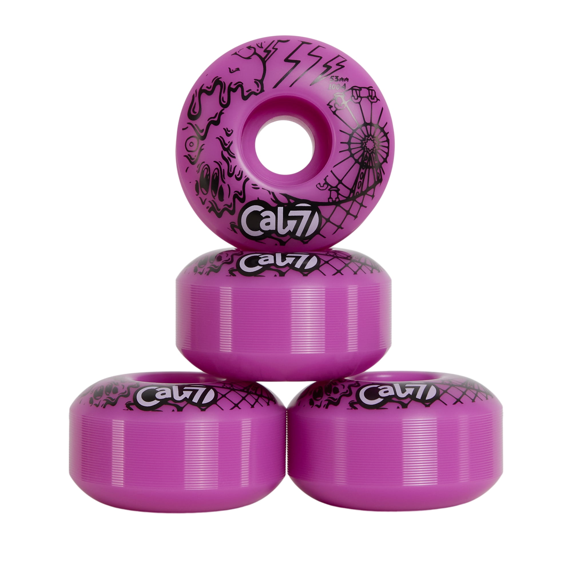 Cal 7 53mm 100A Skateboard Wheels with Original Ice Cream and Taco