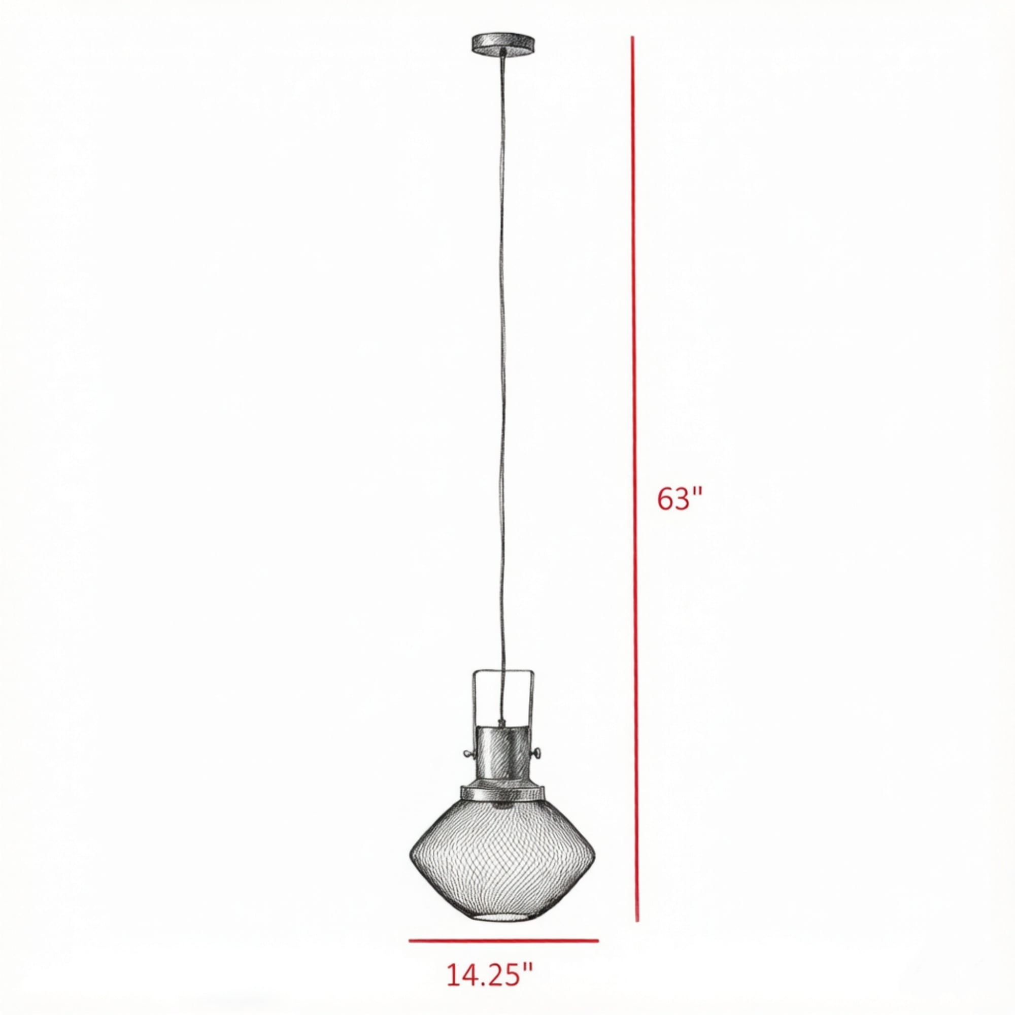 Industrial Pendant Light Fixtures with Adjustable Hanging Chain for Kitchen, Entryway, Bar