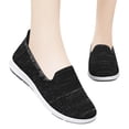 thumbnail image 3 of Sngxgn Women's Shoes Comfy Fashion Slip on Work Flats Casual Walking Shoes(Black,40), 3 of 6