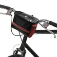 thumbnail image 2 of Unique Bargains Handlebar Bag with Touch Screen Phone Holder Mesh Side Pocket Front Storage Bag for Mountain Bike Red, 2 of 7