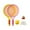 Pink Yellow, variant on Colaxi Children's Badminton Tennis Set Badminton Racket Interactive Toy Children's Tennis Racket for Boys Indoor Outdoor Beginners Players