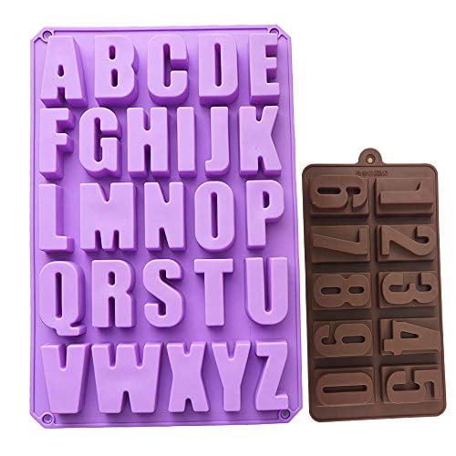 Silicone Alphabet Star Cake Chocolate Mold Ice Cube Soap Jelly Baking Mould Tray 