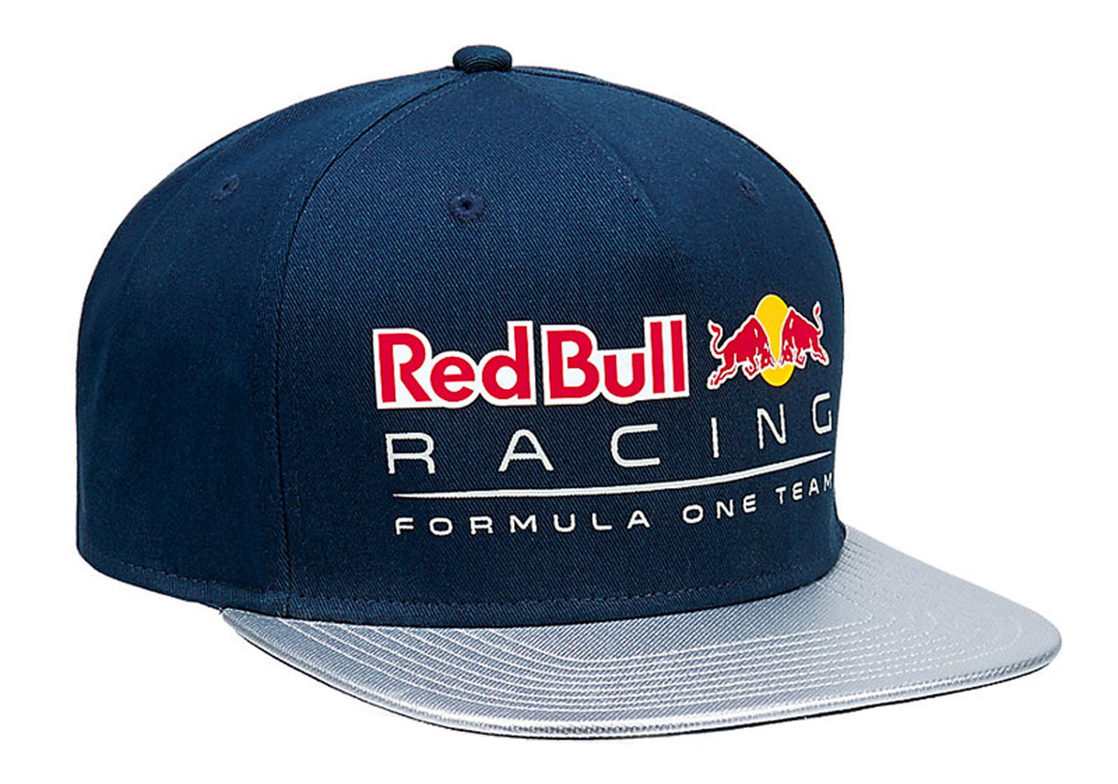 Puma Men S Red Bull Racing Block Snapback Hat Cap Navy Blue Silver Walmart Com