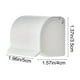 thumbnail image 3 of Caja de almacenamiento para herramientas de afeitado de pared | Estante de plástico transparente impermeable con tapa abatible | Instalación adhesiva sin perforaciones para la pared del baño, 3 of 6