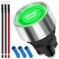 thumbnail image 1 of 12V-24V / 50A Push Start Ignition Switch Momentary Engine Start Ignition Button Blue LED Ignition Button Car Start Stop Button SPST ON-OFF, 1 of 5