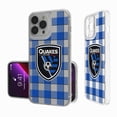 thumbnail image 3 of San Jose Earthquakes iPhone Plaid Design Clear Case, 3 of 7