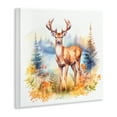 thumbnail image 4 of Stupell Industries Wild Deer in Forest Animals Painting Unframed Art Print Wall Art, 12 x 12, 4 of 8