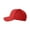 Red, variant on Yupoong Structured 6-Panel Mid-Profile Ultrafibre Cap, Style 6533C