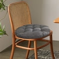 thumbnail image 6 of Chair Cushion Gray, 17x17 Inch Seat Pad with Thick Filling, Linen Cover Cushion for Dining Chairs Patio Furniture, Comfortable Seat Pad with Foam Support, 6 of 6