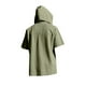 thumbnail image 5 of pstuiky Camisas de vestir de manga corta para hombre, Blusa de lino con capucha y manga corta para hombre, color liso, con botones y cordón ajustable camisas casuales para hombre s, 5 of 8