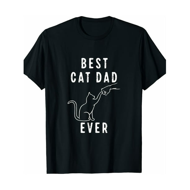 Camiseta del mejor papá felino. Papá gato. Camiseta del gato.