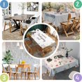 thumbnail image 4 of Thanksgiving Day Table Cloth Waterproof Spillproof Tablecolths Table Covers Autumn Thanksgiving Farmhouse Harvest Table Cloths for Halloween Party Decoration Rectangle,60x84inch, 4 of 5
