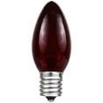 thumbnail image 2 of Novelty Lights 25 Pack C9 Outdoor String Light Christmas Replacement Bulbs, Red, E17/C9 Base, 7 Watt, 2 of 6