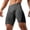 Gray, variant on Men's Triathlon Swim Sport Shorts - Tight Fit Breathable Mens Casual Shorts for Swimming, Cycling, and Mens Athletic Shorts,White,M