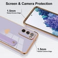 thumbnail image 5 of for Samsung Galaxy S20 Fe 5G Case with Strap Stand Love Hearts Design for Women Girl, Plating with Wristband Kickstand Camera Lens Protection Bumper for Galaxy S20 Fe 5G-Purple, 5 of 12