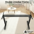 thumbnail image 4 of Legooin 70.8"W Extra-Wide Smart Electric Computer Desk Mobile Writing Desk for Home Office Dorm, Brown, 4 of 9