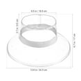 thumbnail image 5 of Troglfold Cap Transparent Rain Hat Hair Protection Sun Visor Cap,13.39"X13.39"X3.74", 5 of 10