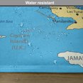 thumbnail image 6 of Ambesonne Ocean Place Mats Set of 4, Republic of Cuba Modern, Standard Size, Blue White Yellow, 6 of 6